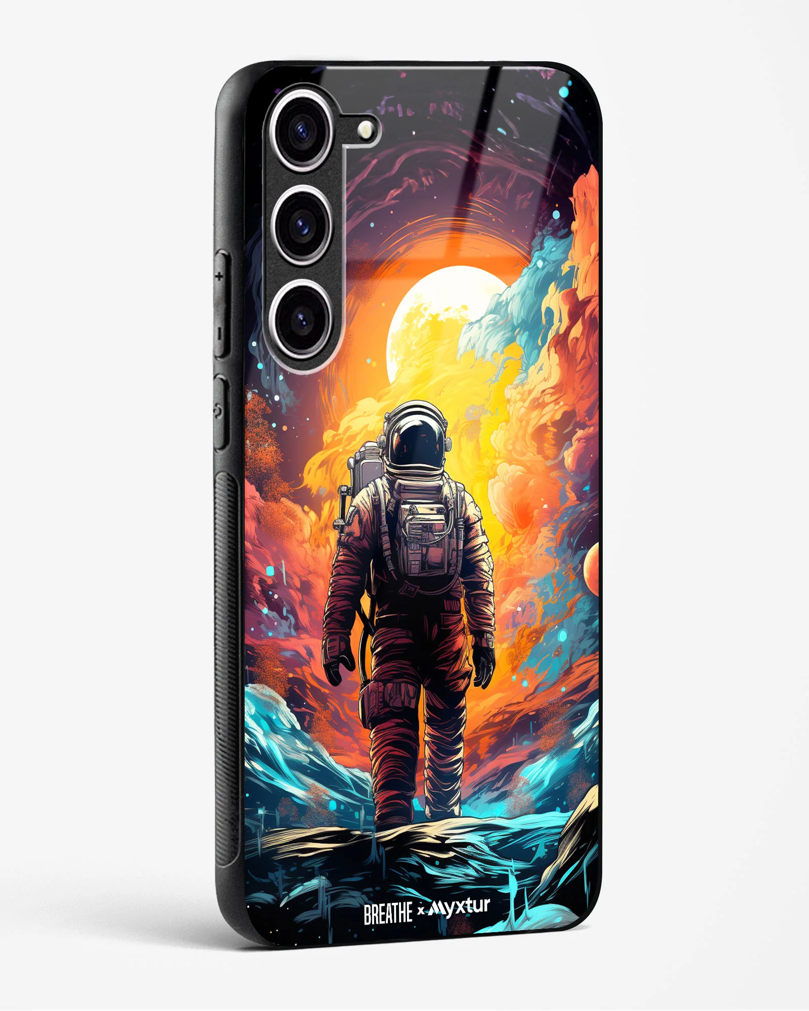 Technicolor Space Adventure [BREATHE] Glass Case Phone Cover (Samsung) - Image 202