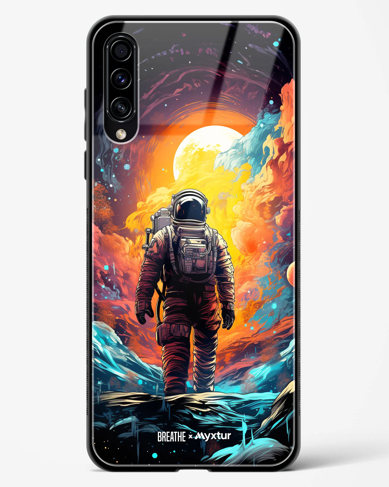 Technicolor Space Adventure [BREATHE] Glass Case Phone Cover (Samsung) - Image 53