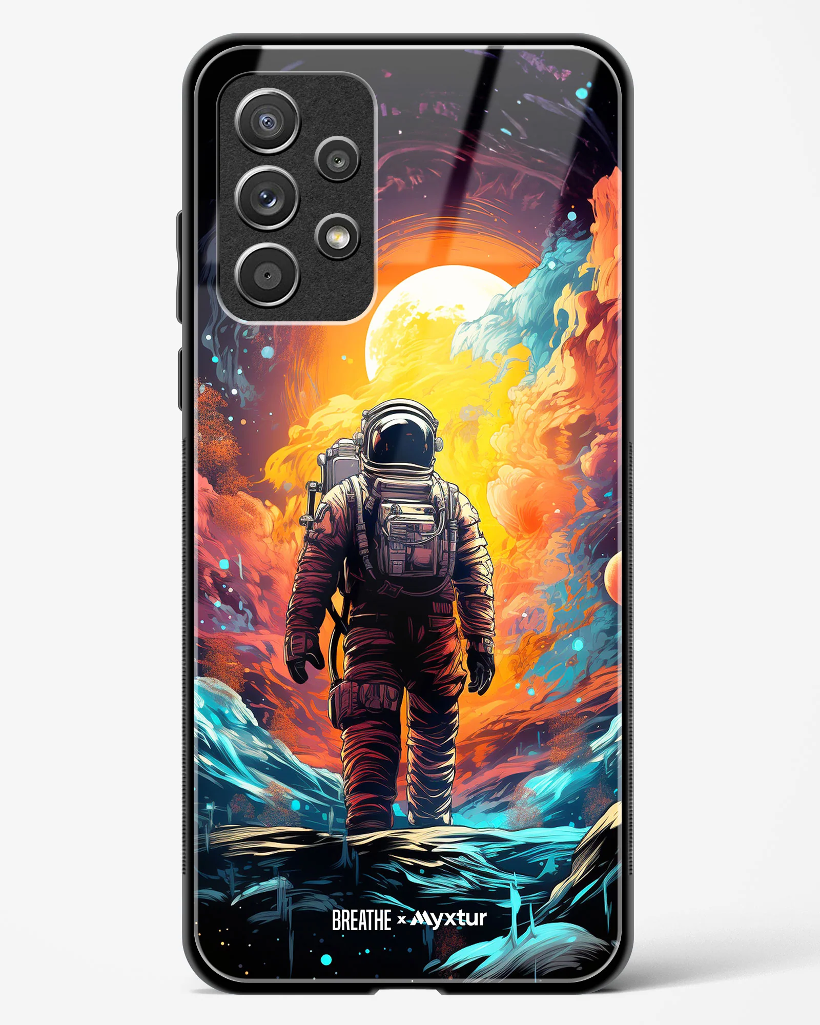 Technicolor Space Adventure [BREATHE] Glass Case Phone Cover (Samsung) - Image 59