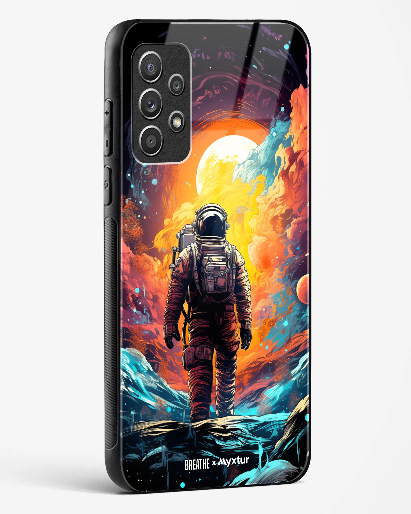 Technicolor Space Adventure [BREATHE] Glass Case Phone Cover (Samsung) - Image 60