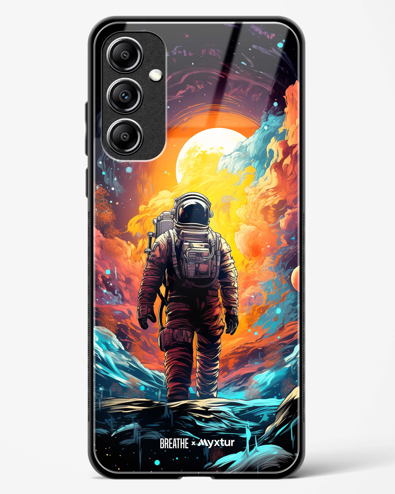 Technicolor Space Adventure [BREATHE] Glass Case Phone Cover (Samsung) - Image 67