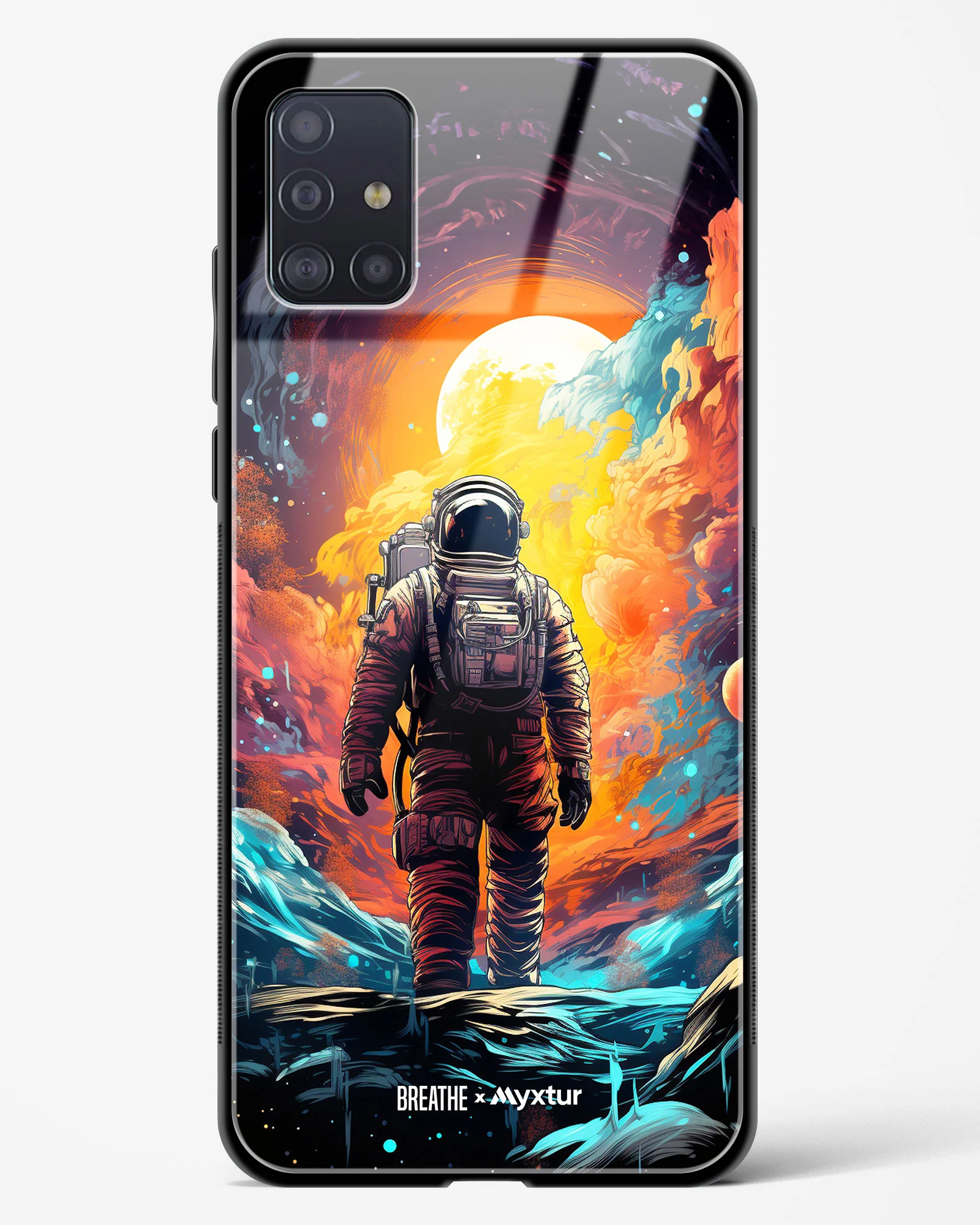 Technicolor Space Adventure [BREATHE] Glass Case Phone Cover (Samsung) - Image 75