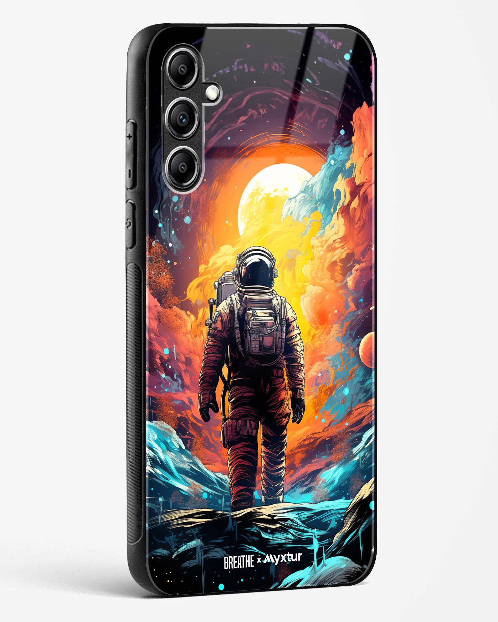 Technicolor Space Adventure [BREATHE] Glass Case Phone Cover (Samsung) - Image 94