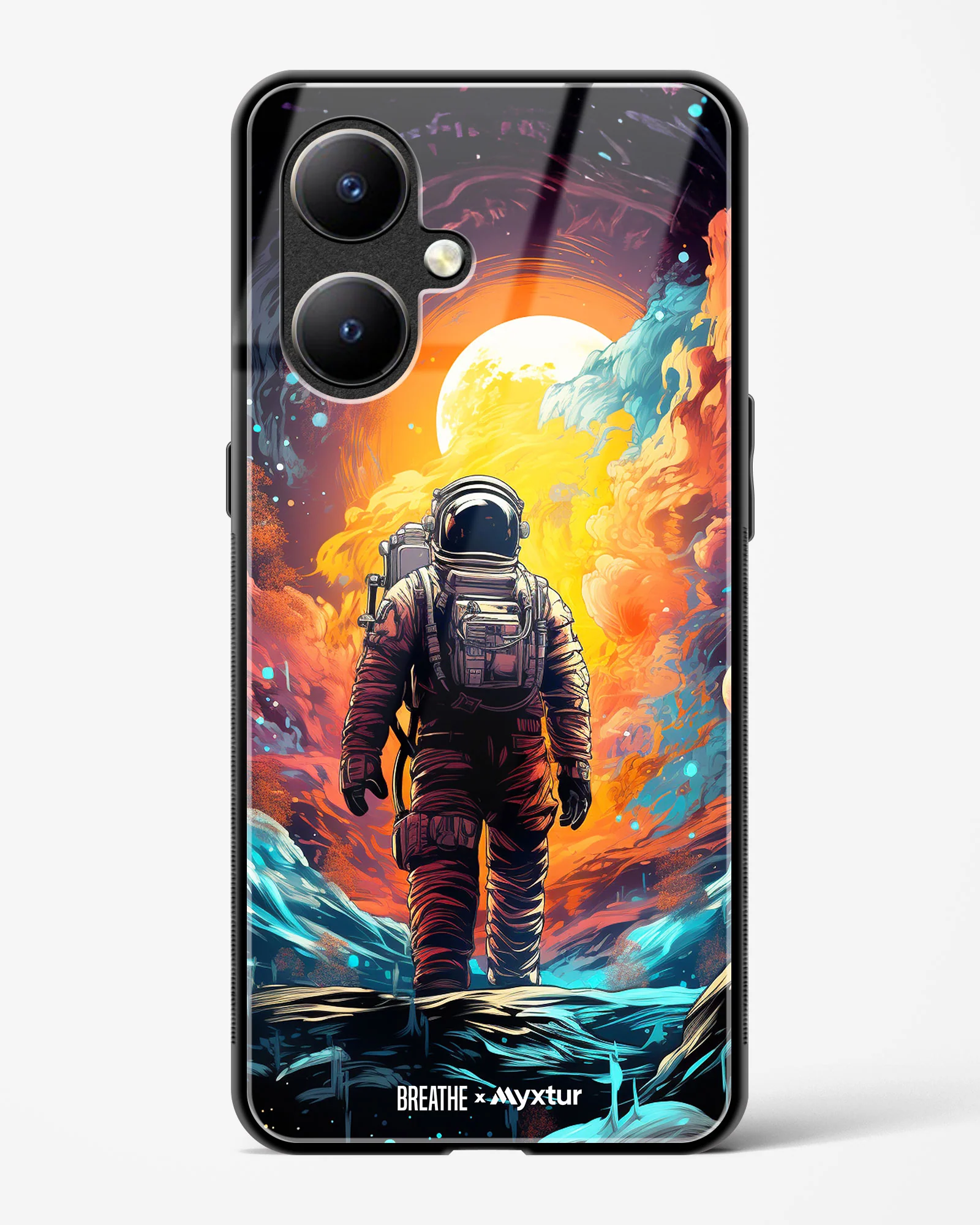 Technicolor Space Adventure [BREATHE] Glass Case Phone Cover (Vivo) - Image 159