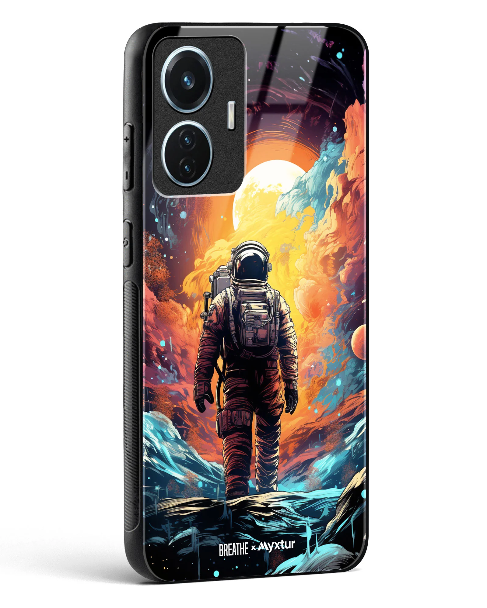 Technicolor Space Adventure [BREATHE] Glass Case Phone Cover (Vivo) - Image 166