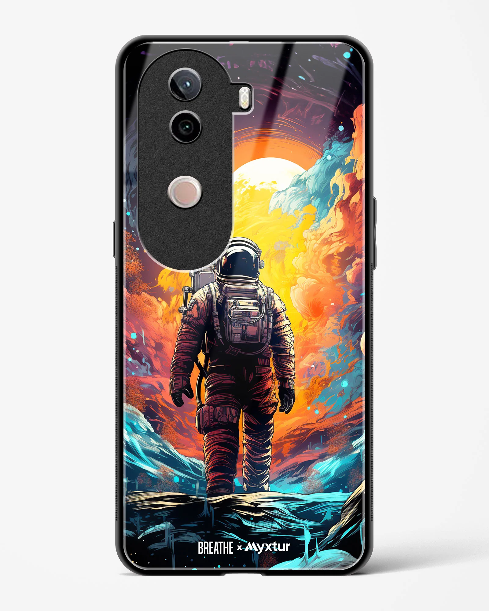 Technicolor Space Adventure [BREATHE] Glass Case Phone Cover (Vivo) - Image 29