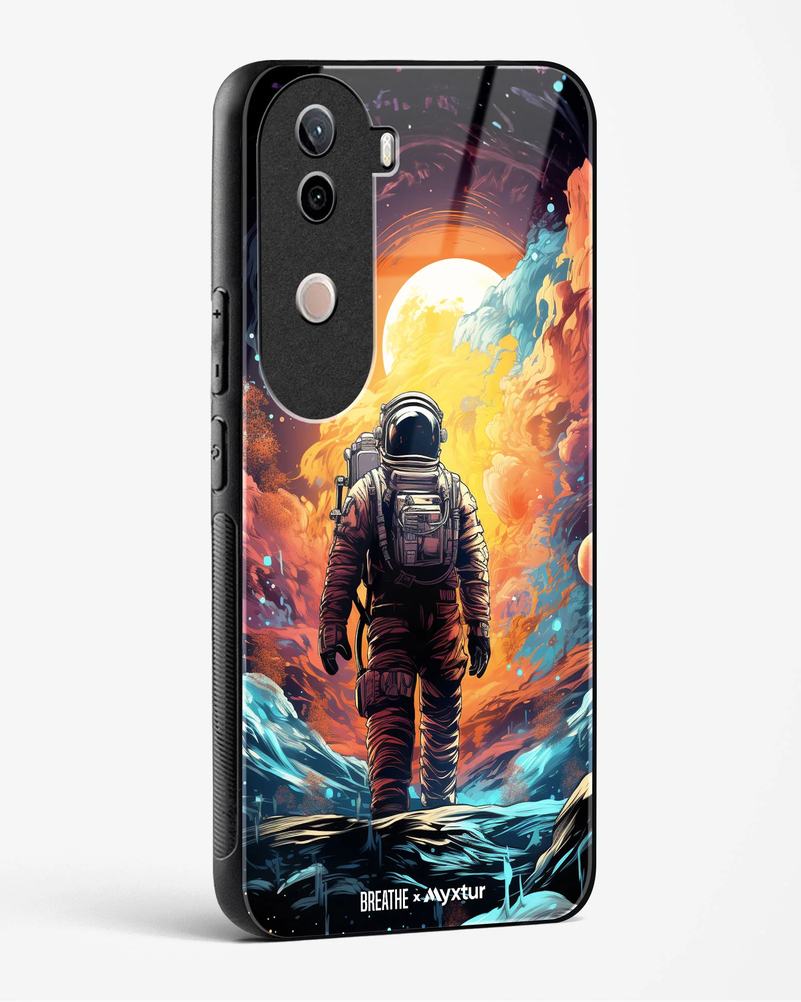 Technicolor Space Adventure [BREATHE] Glass Case Phone Cover (Vivo) - Image 30