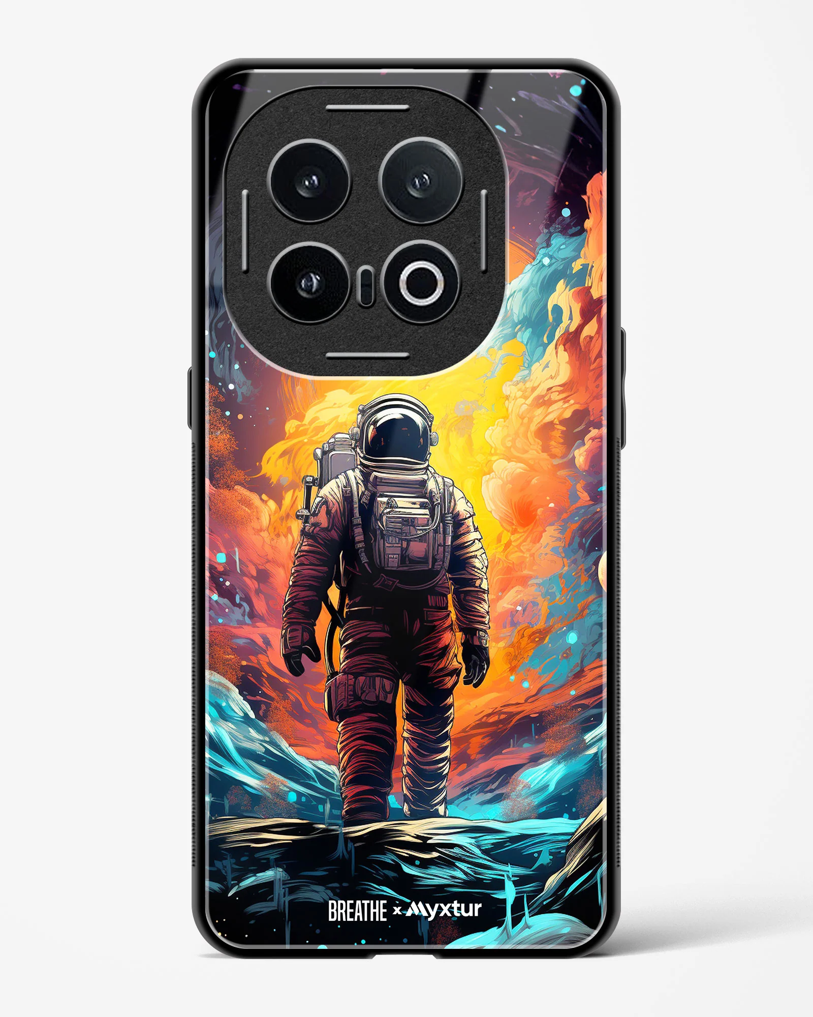 Technicolor Space Adventure [BREATHE] Glass Case Phone Cover (Vivo) - Image 37
