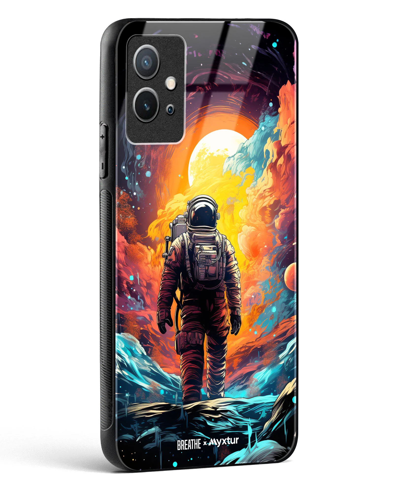 Technicolor Space Adventure [BREATHE] Glass Case Phone Cover (Vivo) - Image 60