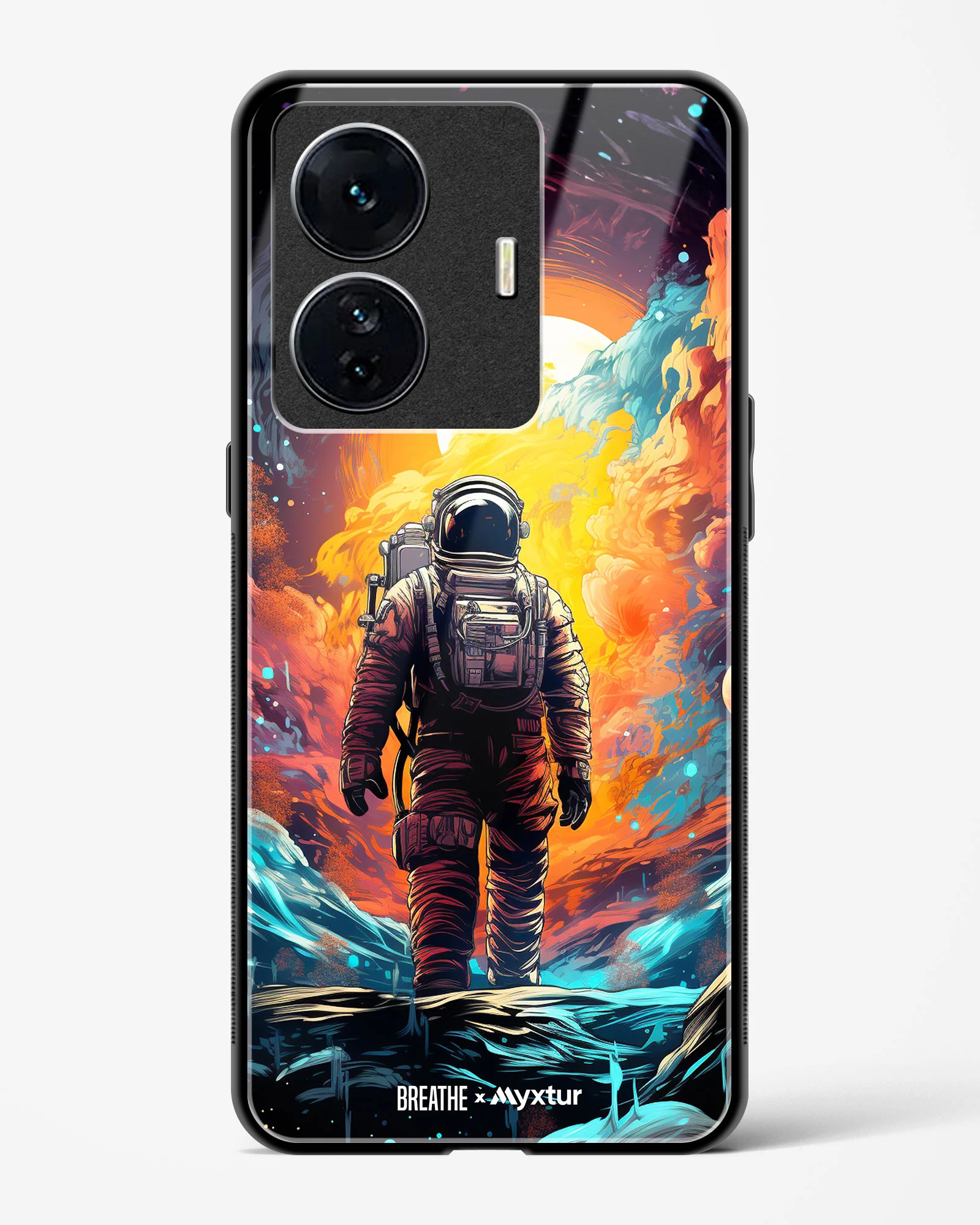 Technicolor Space Adventure [BREATHE] Glass Case Phone Cover (Vivo) - Image 61