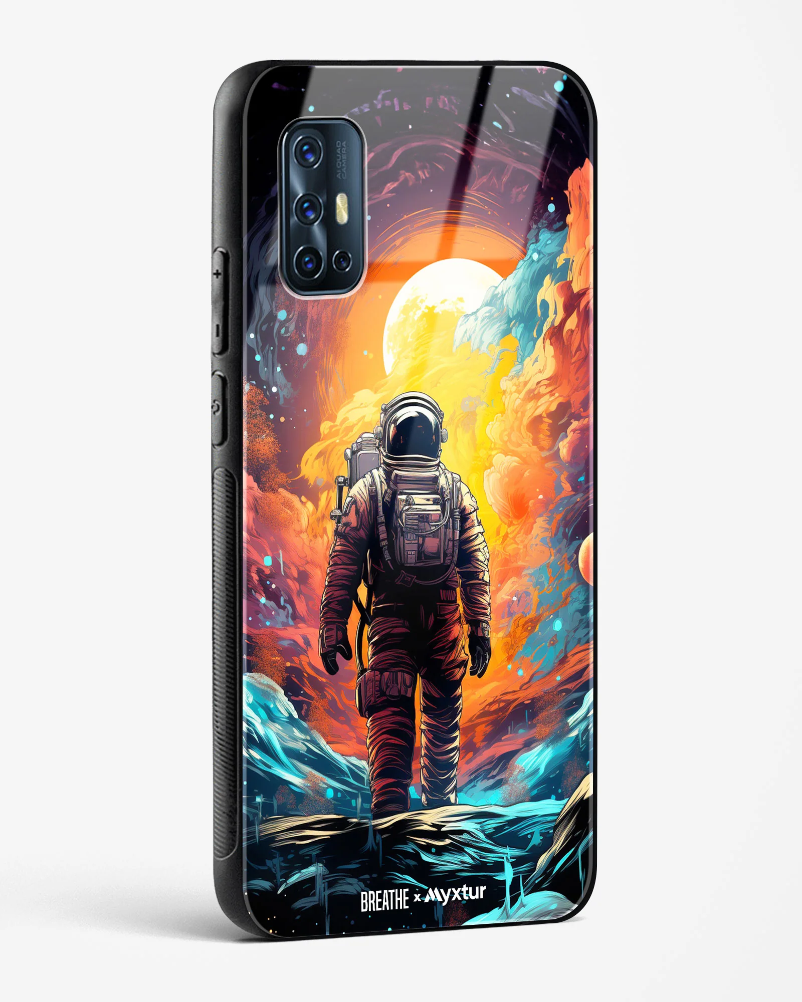 Technicolor Space Adventure [BREATHE] Glass Case Phone Cover (Vivo) - Image 78