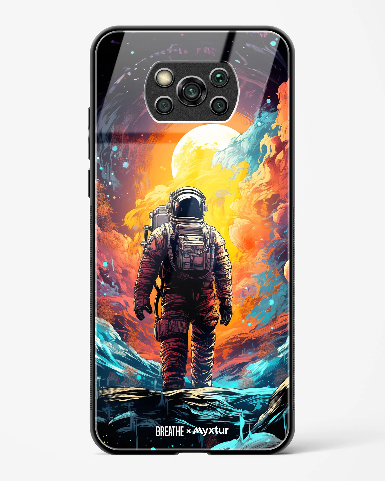 Technicolor Space Adventure [BREATHE] Glass Case Phone Cover (Xiaomi) - Image 43